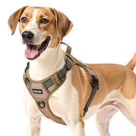 VEVOR Dog Harness for Large Dogs, No Pull Tactical Dog Harness Adjustable Pet Vest, with Handle, Metal Rings, Buckles