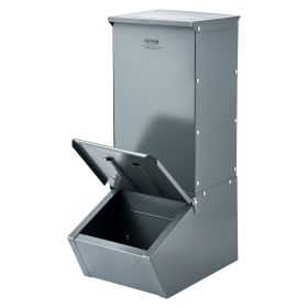 VEVOR Hog Feeder, 2.2 Bushel Capacity, Single Door Pig Feeder, Heavy Duty Steel Piglets Feeder, Multipurpose Trough Creep Feeder